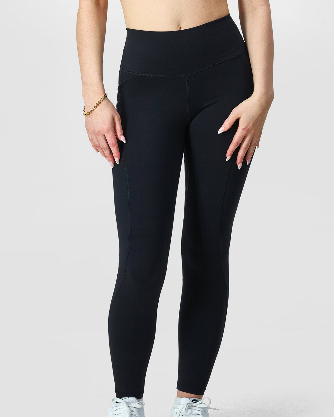 Black, leggings, yoga pants, activewear, fitness pants